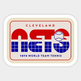 Defunct Cleveland Nets World Team Tennis 1974 Sticker